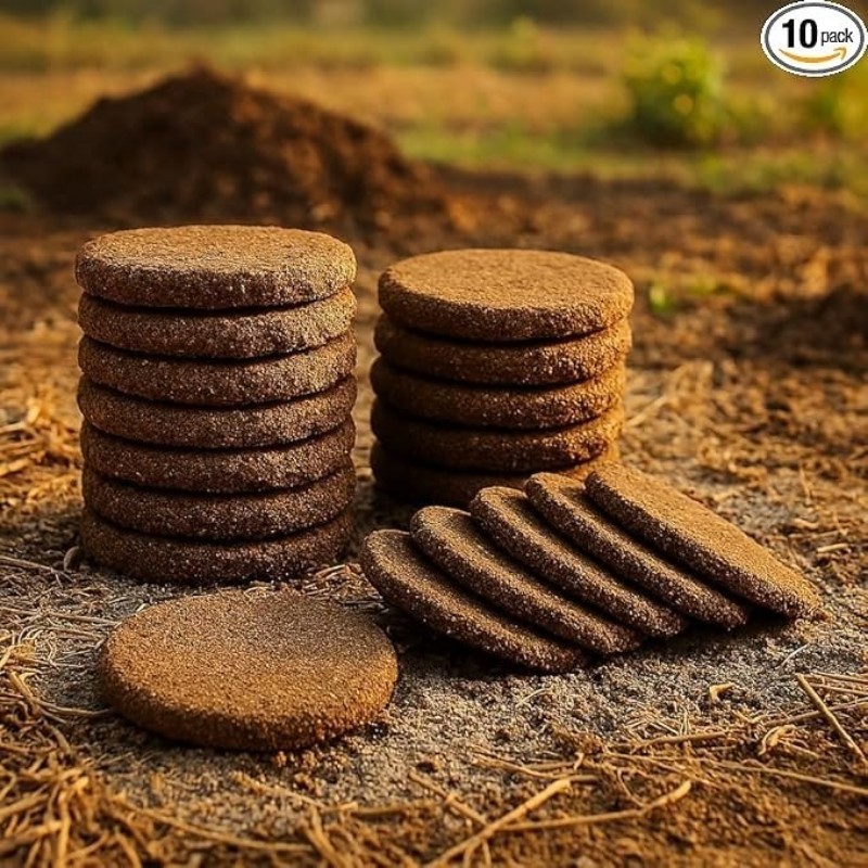 Cow dung cake